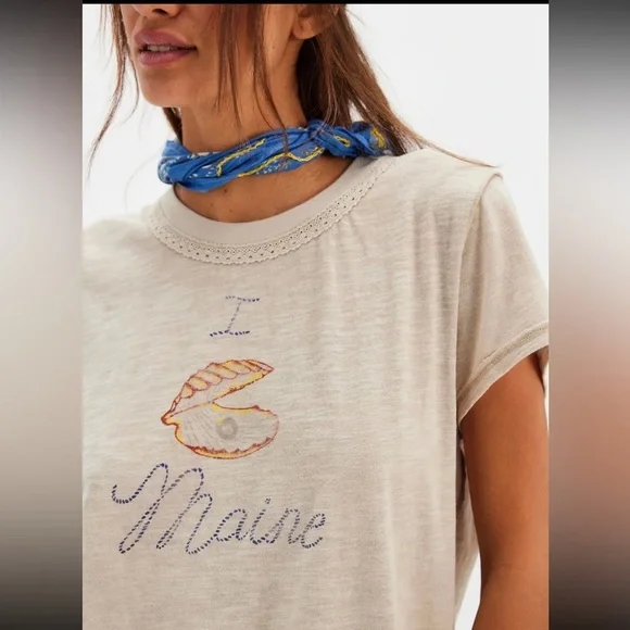 Free people We The Free Souvenir Tee size small NWOT - Picture 2 of 7